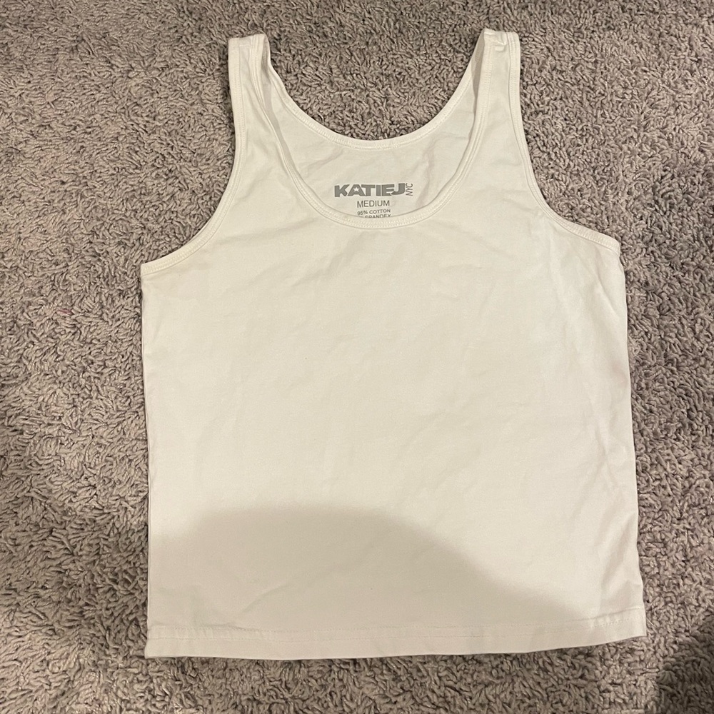 Katie J NYC White Emmy Tank